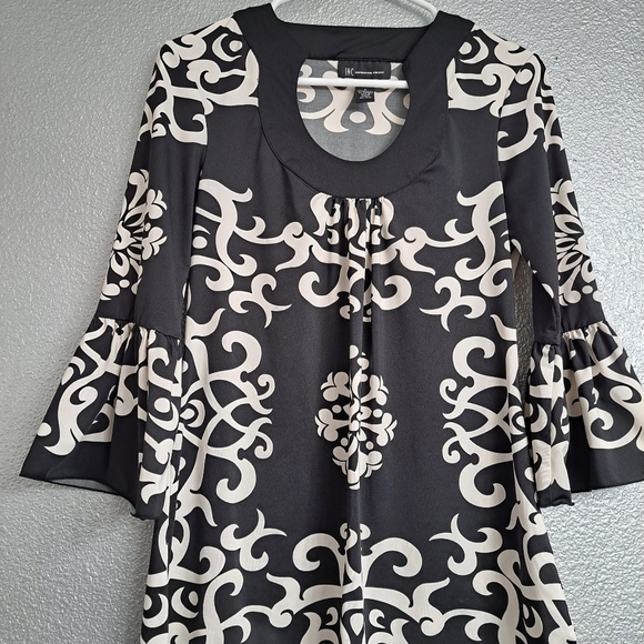 INC International Concepts Black & White Tunic Top   Size S - Picture 6 of 8